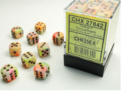 CHESSEX - FESTIVE 36D6 CIRCUS/BLACK 12MM